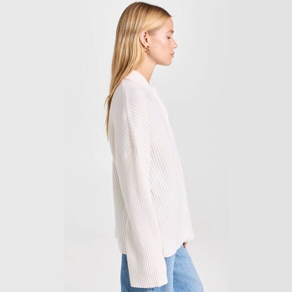 Reformation Fantino Cashmere Collared Cardigan - Picture 7 of 10